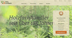 Desktop Screenshot of holz-lumbeck.de