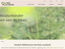 Tablet Screenshot of holz-lumbeck.de